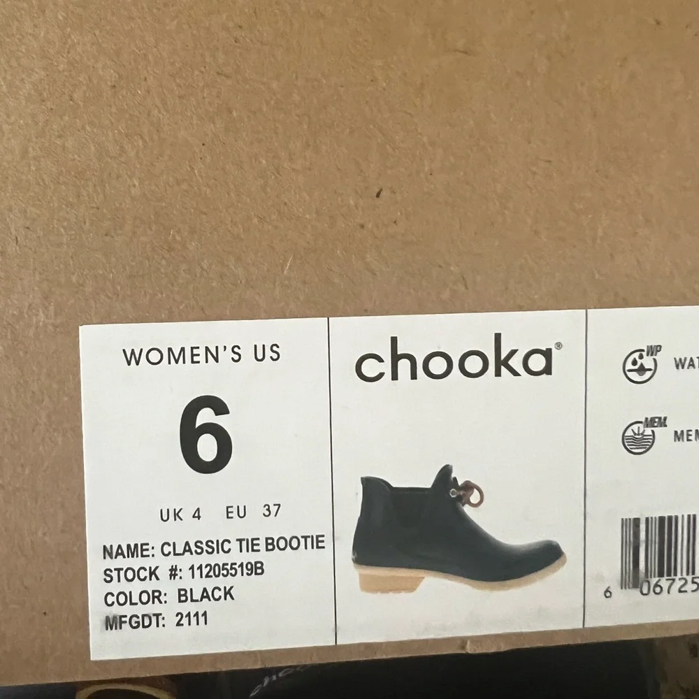 Chooka Women's Classic Tie Waterproof Bootie Rain Boot